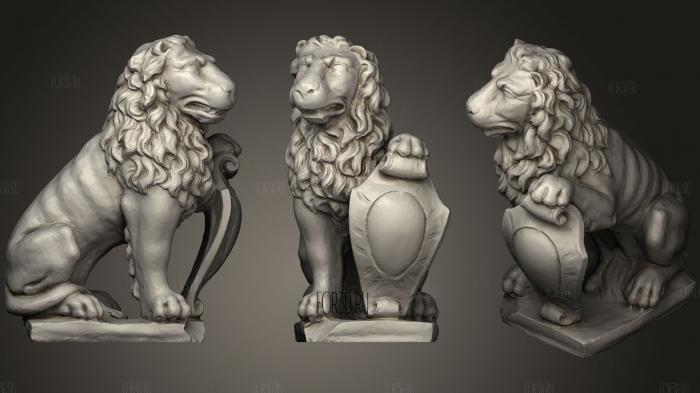Lion Ornament stl model for CNC